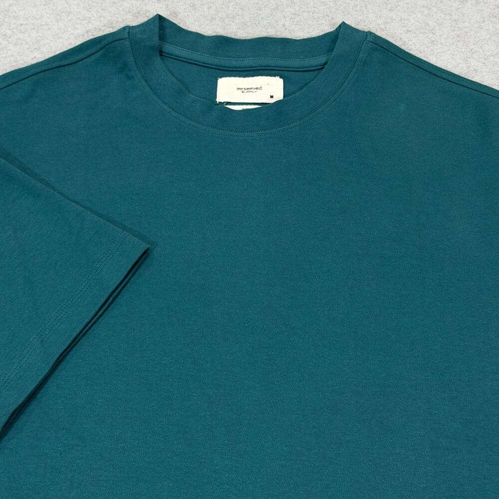 Reserved Supply Mens Oversize Fit T-Shirt Jasper Teal Medium Cotton Stretch NWT